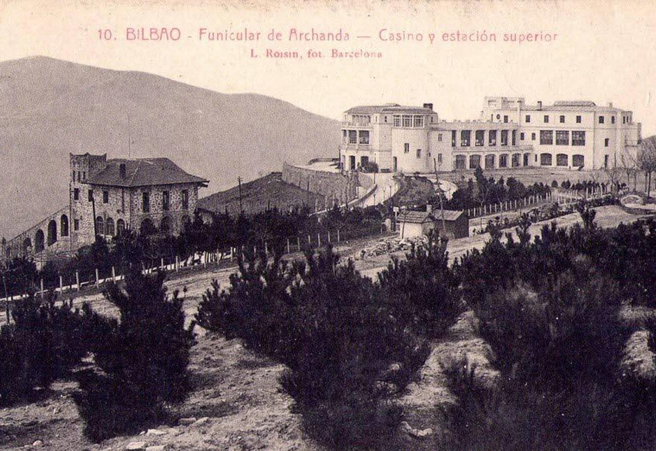 Exterior del casino de Artxanda en 1920.