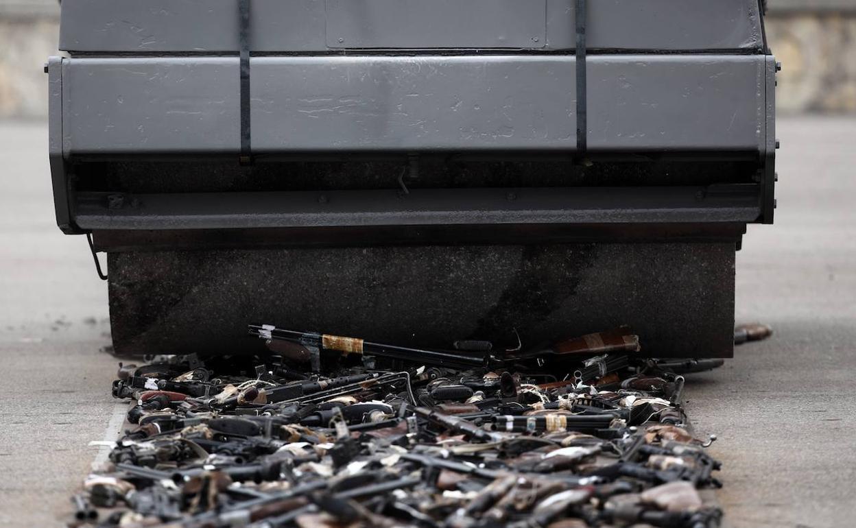 El Memorial acogerá una escultura del metal fundido