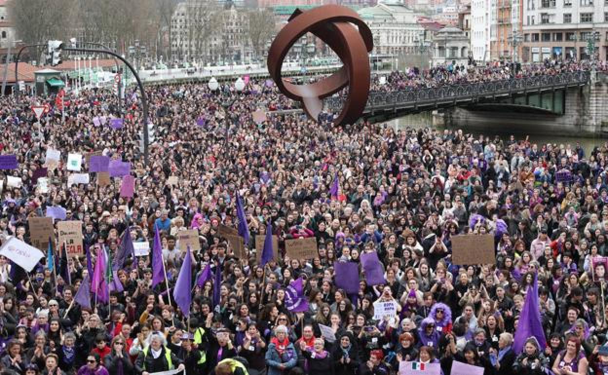 El feminismo reivindica la igualdad con 31 marchas en Bizkaia