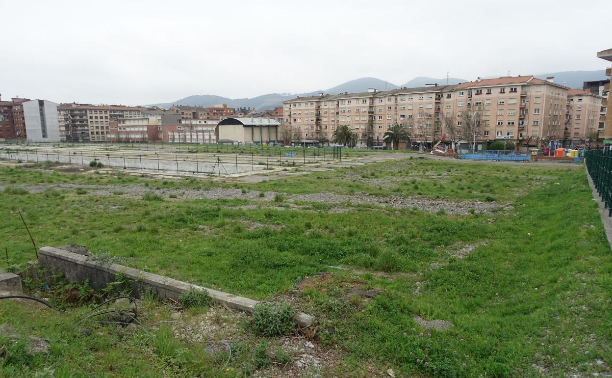 Vista de los terrenos liberados por el tren en Durango. 