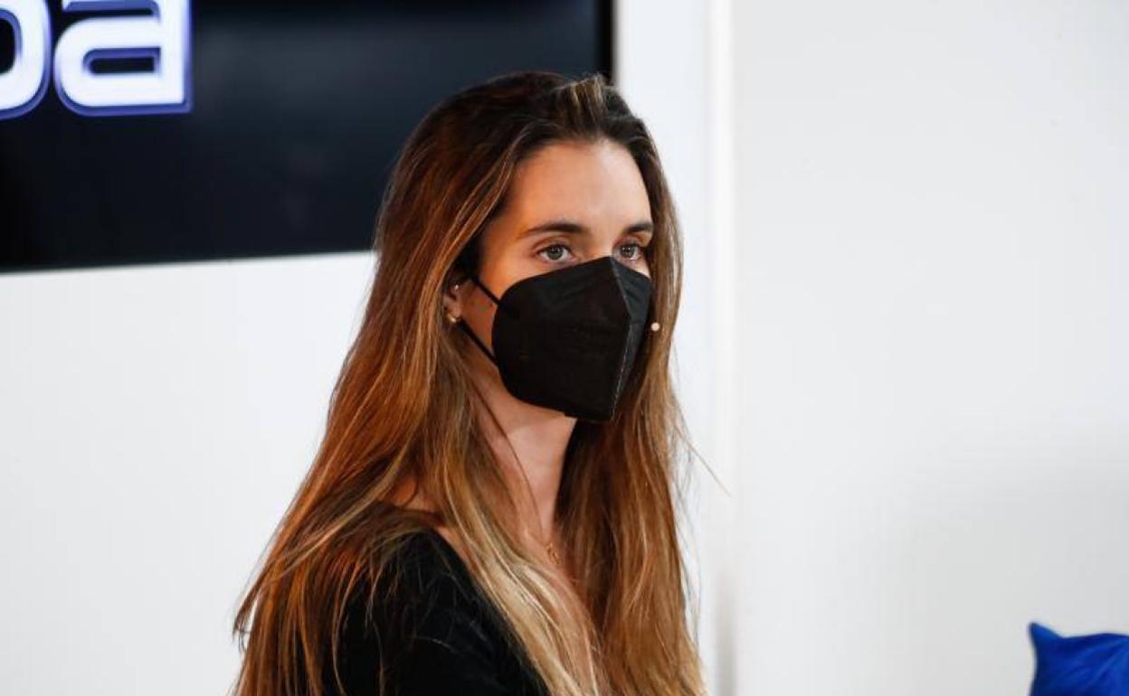 La nadadora Ona Carbonell este miércoles en un acto promocional. 