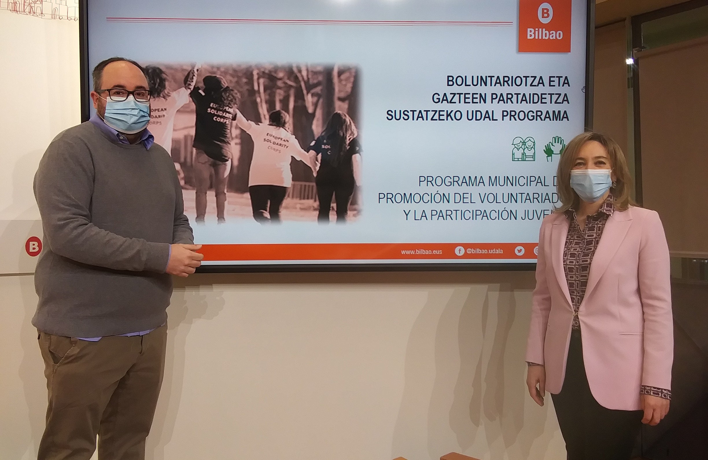 Presentación del plan en el Ayuntamiento de Bilbao. 