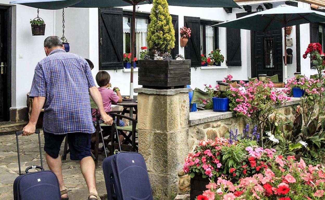 El turismo de carácter familiar familiar es el que predomina en las casas rurales del País Vasco. 