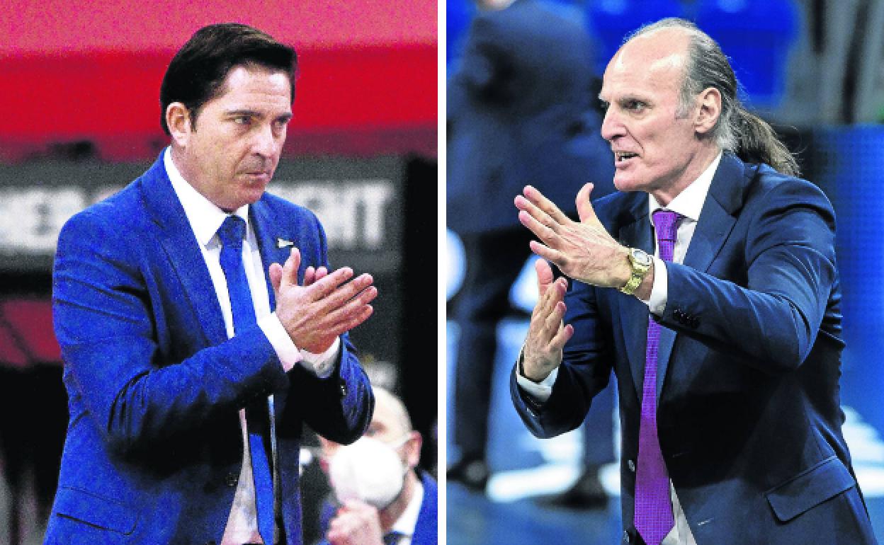 Xavi Pascual y Dusko Ivanovic. 