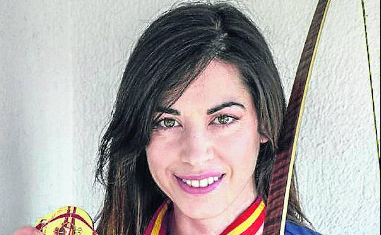 Santamaría, con los dos oros logrados en el nacional de Oropesa. 