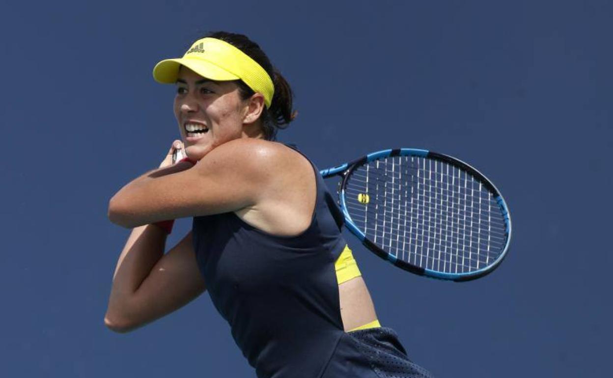 Garbiñe Muguruza vuela hacia la tercera ronda en Miami