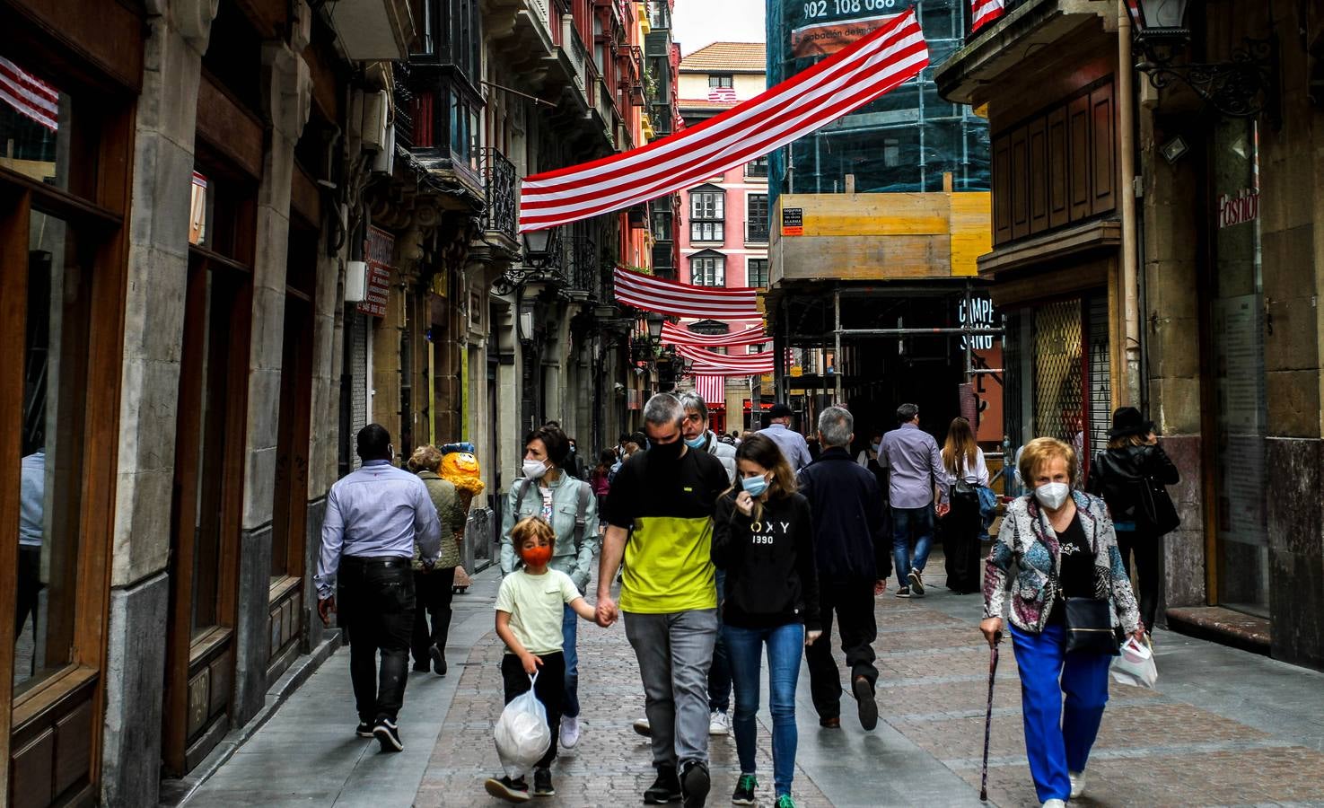 Calle Sombrereria, en el Casco Viejo.