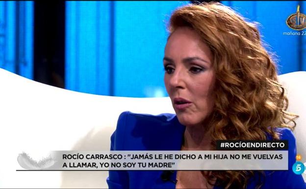 Rocío Carrasco: «Mi hija dejó de pegarme cuando perdí la conciencia y luego me denunció»