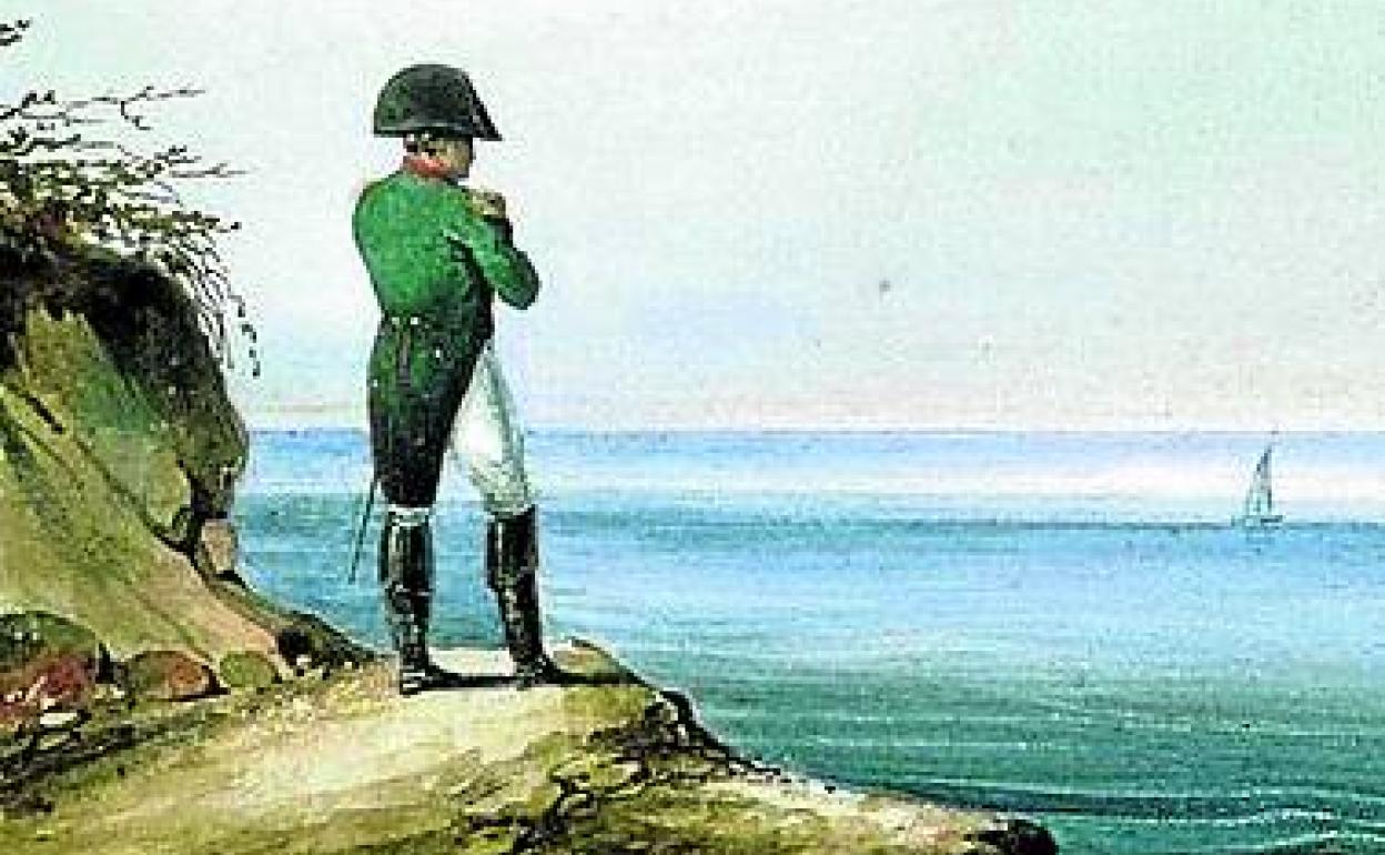 Napoleón en Santa Elena', por Francois-Joseph Sandmanne.