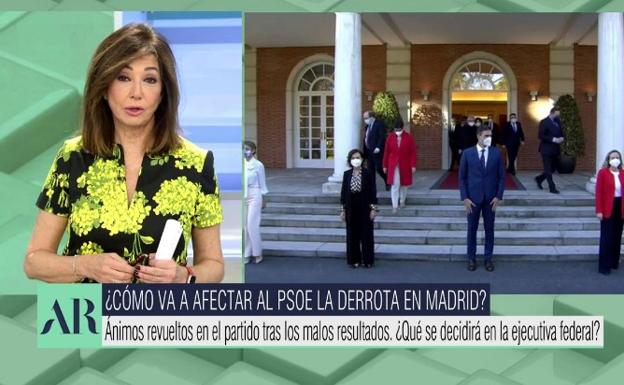 Ana Rosa alucina con Carmen Calvo por sus declaraciones, que califica como «barbaridades»