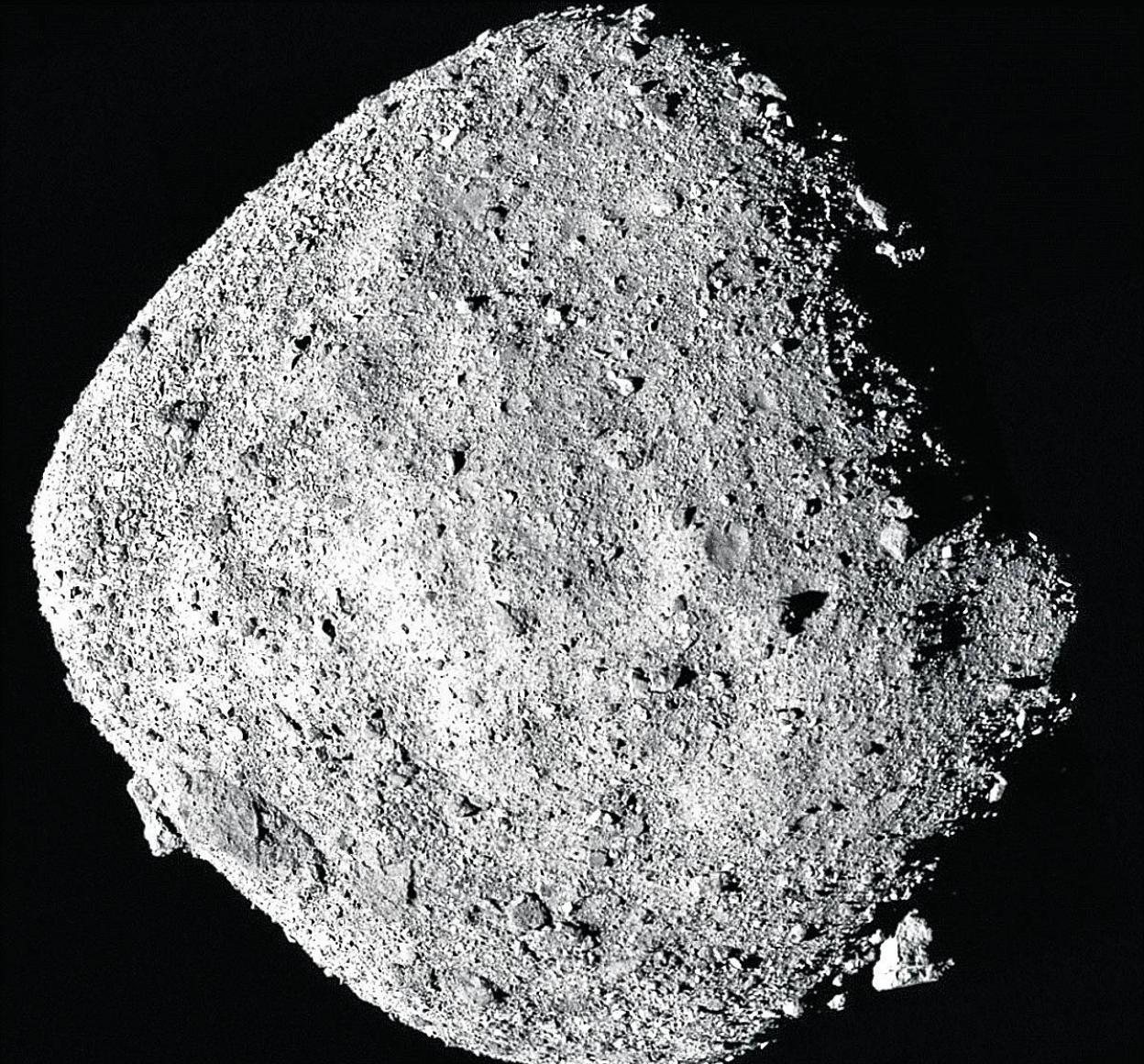 El asteroide Bennu .