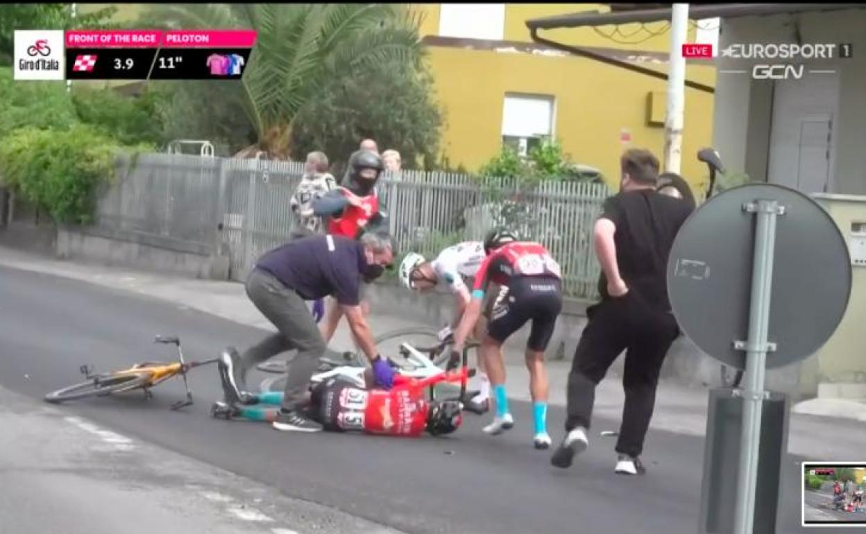 «En el momento de la caída de Mikel Landa irían a 60 por hora»