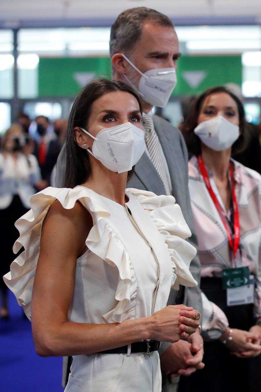 Fotos: Letizia saca su lado flamenco en Fitur: el mono de volantes que nadie esperaba ver