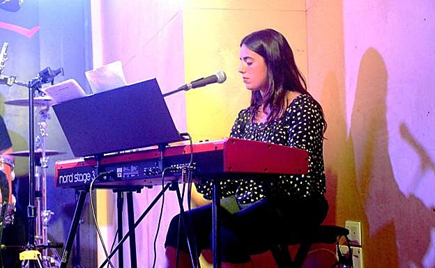 La pianista Irune López, la benjamina, la última en fichar por el quinteto. 
