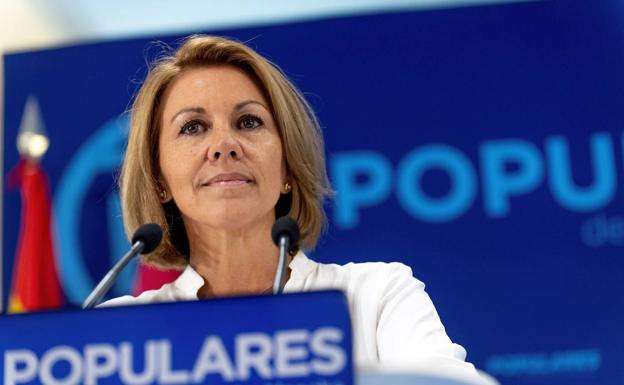 La exsecretaria general del PP María Dolores de Cospedal.