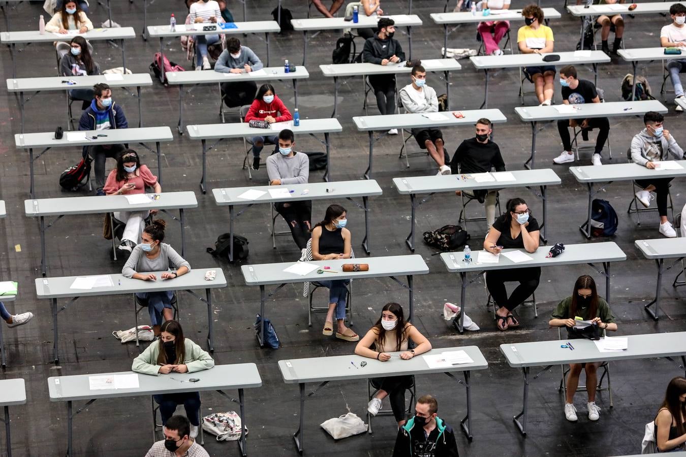 Fotos: Primera jornada de la Selectividad 2021