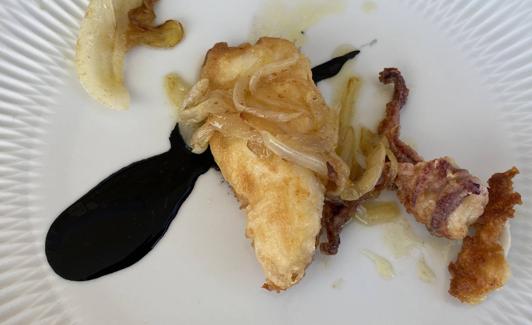 Chipirón frito.