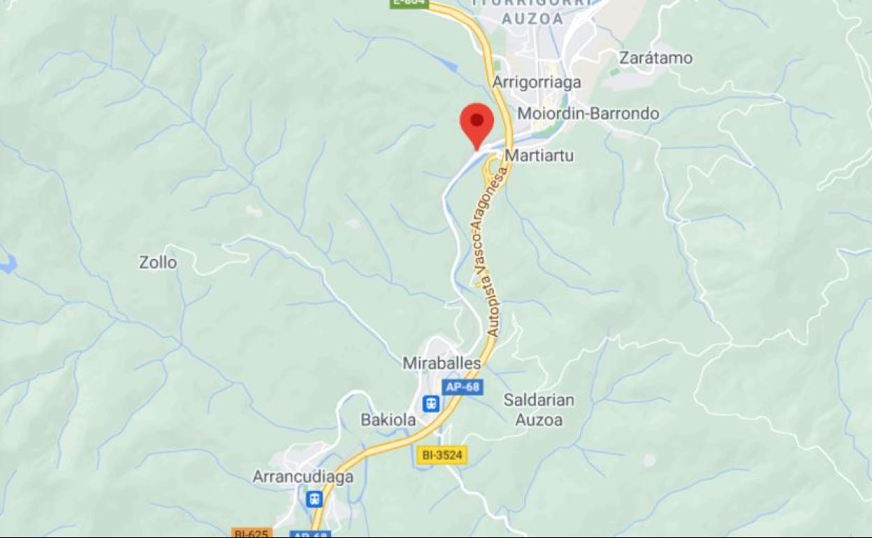 Un accidente obliga a cortar la BI-625 en sentido Bilbao por un accidente múltiple en Zaratamo