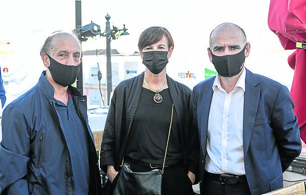 Luis Manuel Martín, Isabel Octavio y Andoni Aldekoa.