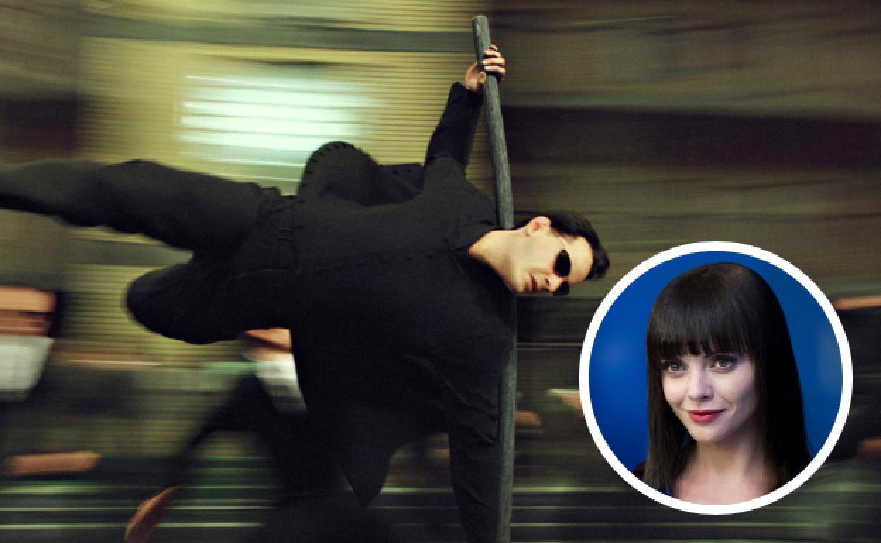 'The Matrix Reloaded' filmaren irudi bat. Beheko argazkian, Christina Ricci.