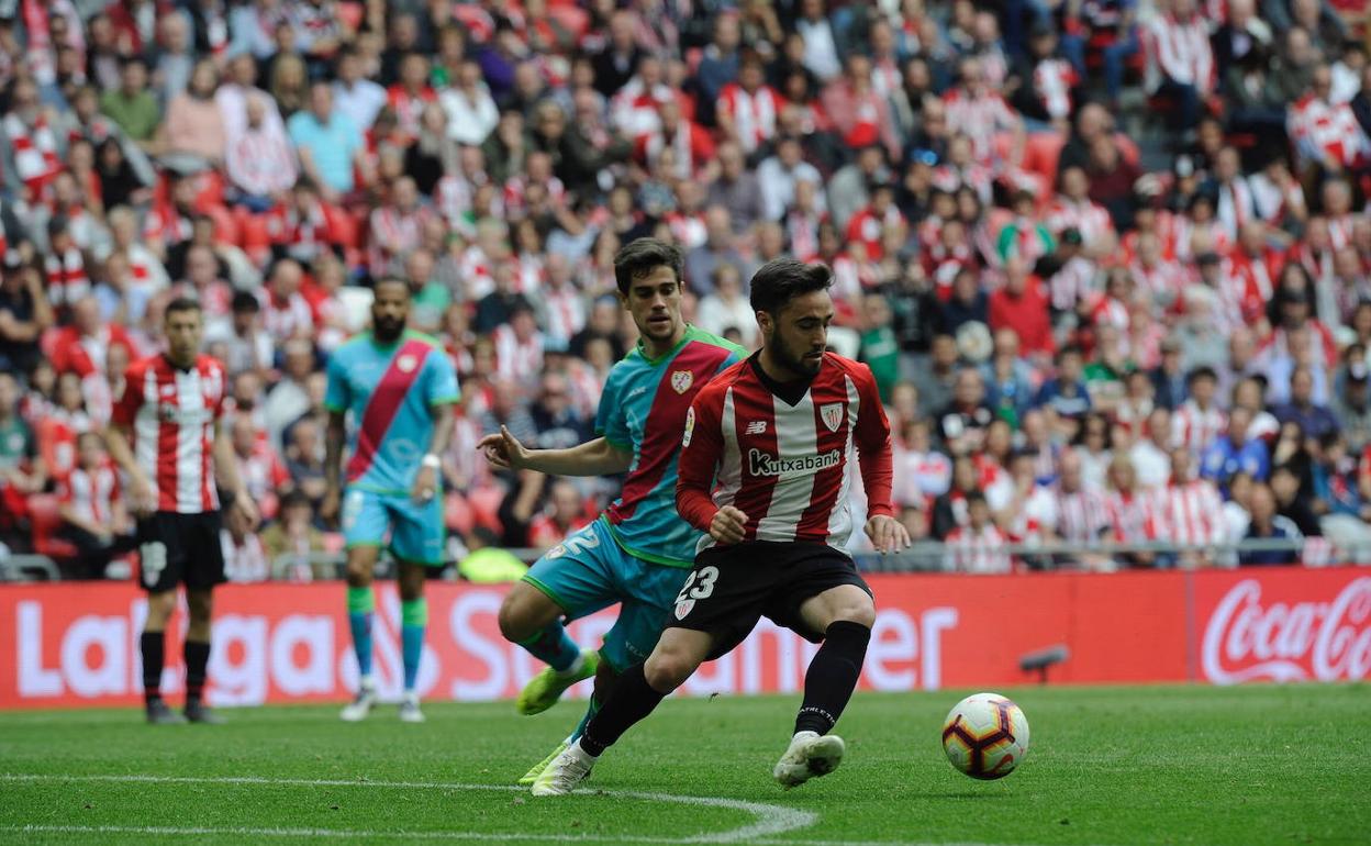 Unai, en un partido contra el Rayo.