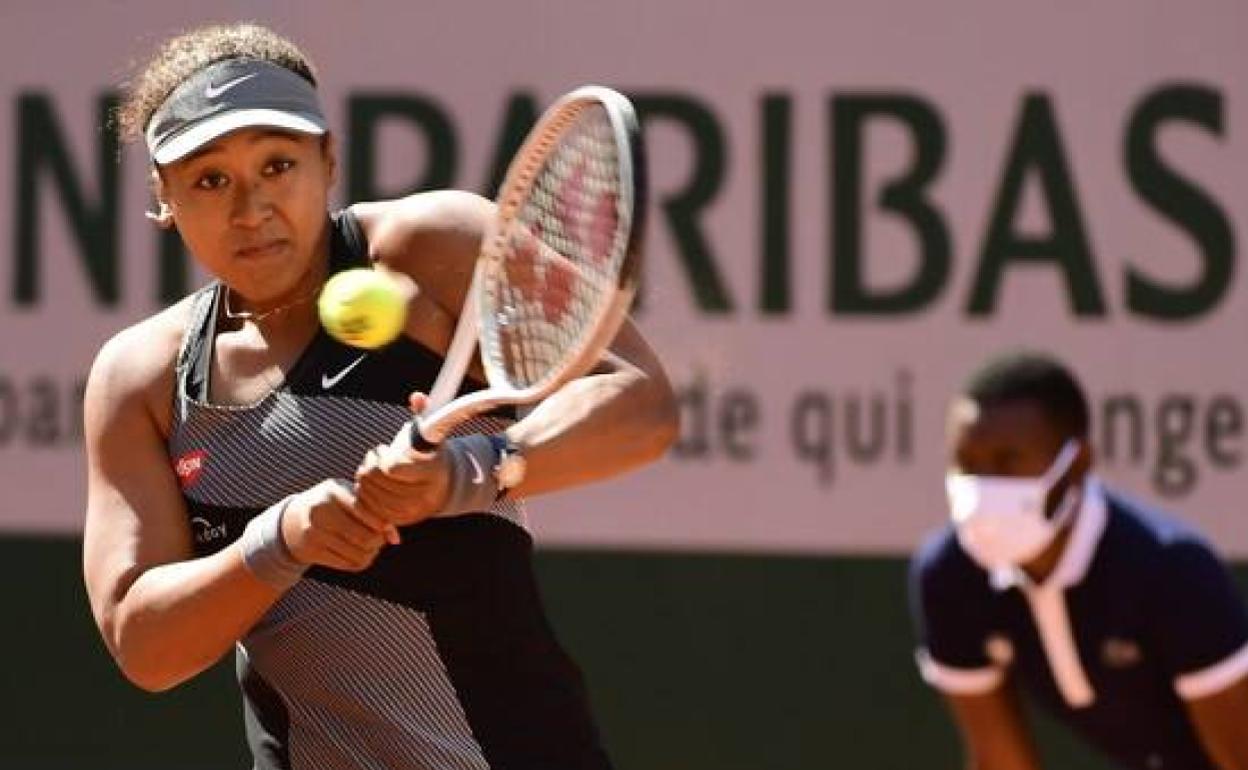 Naomi Osaka en Roland Garros esta temporada, antes de su retirada. 