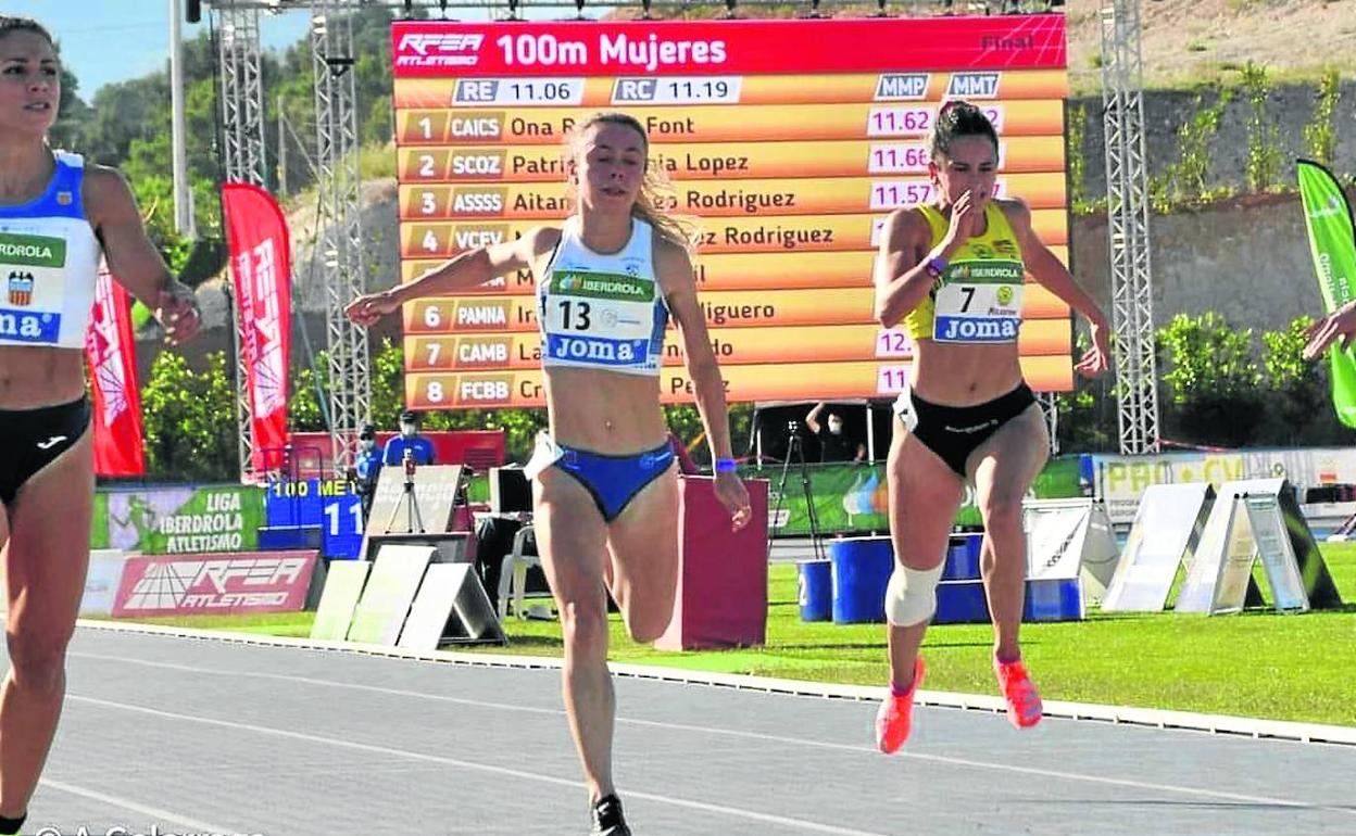 Aitana Rodrigo, en el centro, estará en el Europeo de categoría promesa.