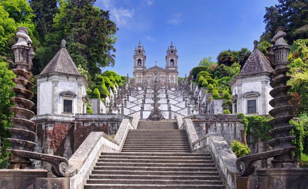 Escalinata del monasterio de Bom Jesus.