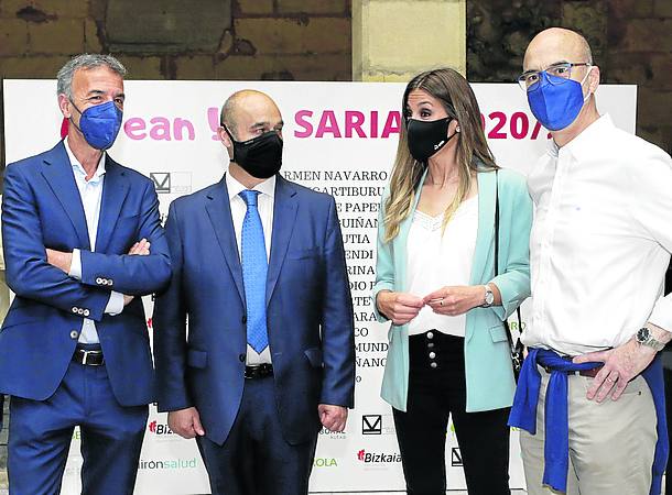 Javier Onaindia, Javier Tutor, Sara Gándara y Jose Ituarte. 