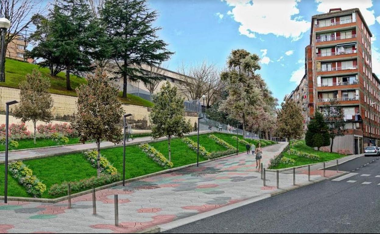 Infografía del resultado de las actuales obras en la trasera de Pedro Icaza. 