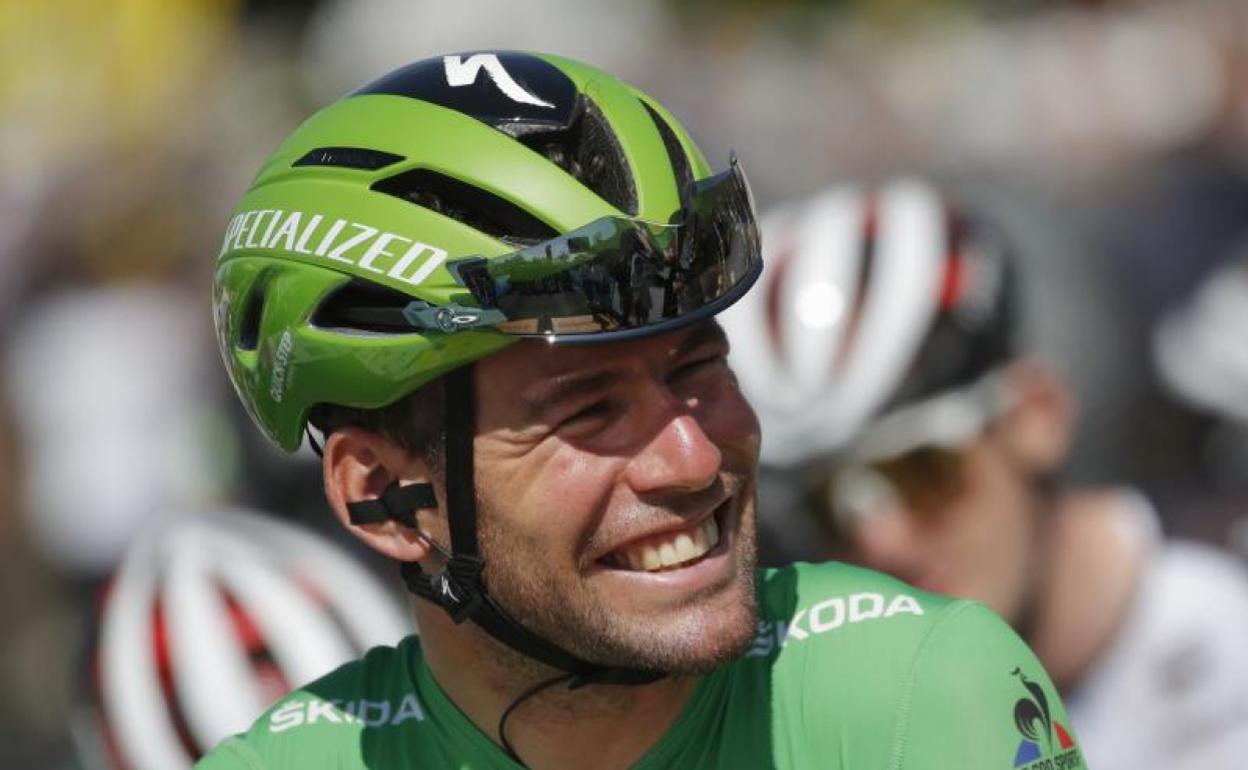 La felicidad de Mark Cavendish. 