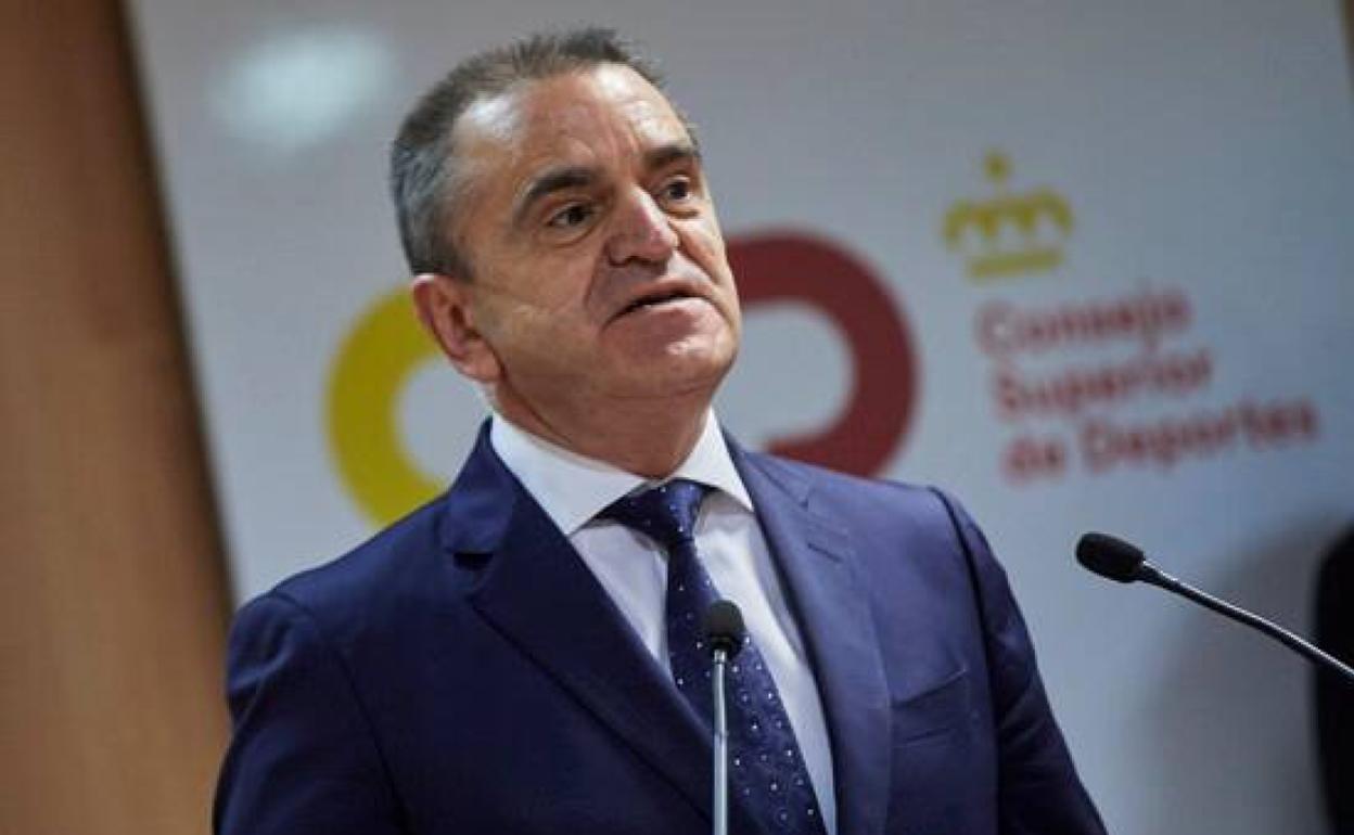 El presidente del Consejo Superior de Deportes José Manuel Franco. 