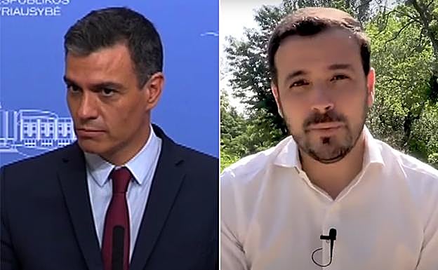 Pedro Sánchez y Alberto Garzón..