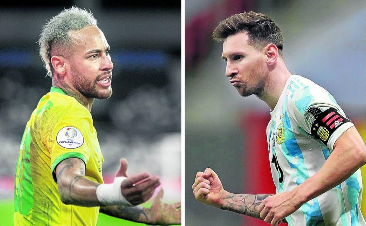 Neymar y Messi centran la atención en el duelo definitivo de la Copa América 2021. 