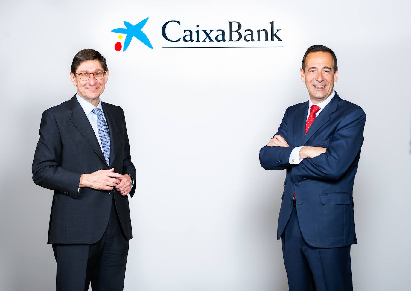 José Ignacio Goirigolzarri, presidente de CaixaBank y Gonzalo Gortázar, consejero delegado de CaixaBank. 