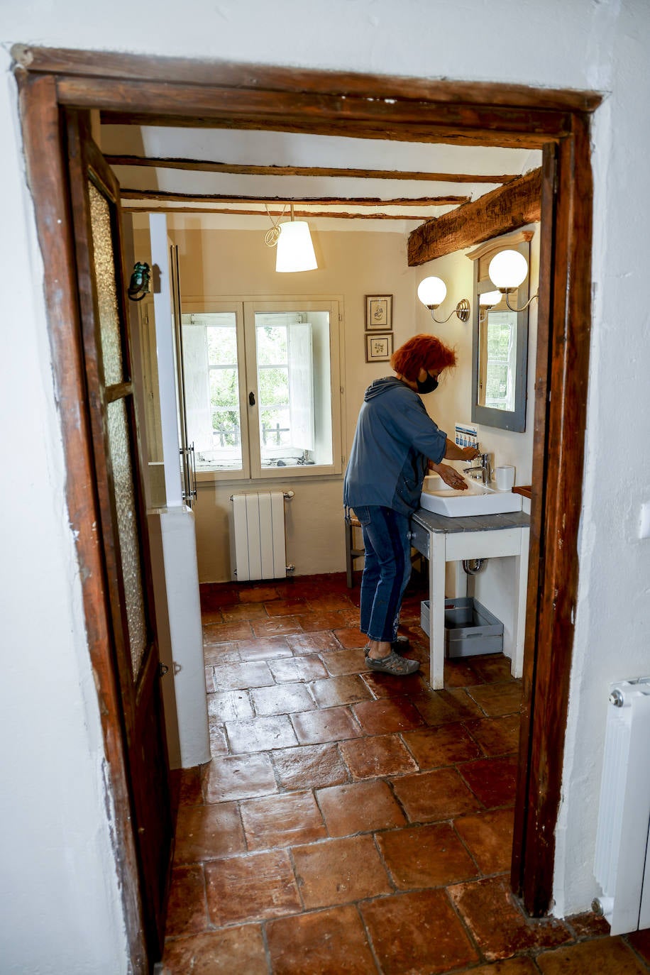 Baño de una de las habitaciones de la casona.