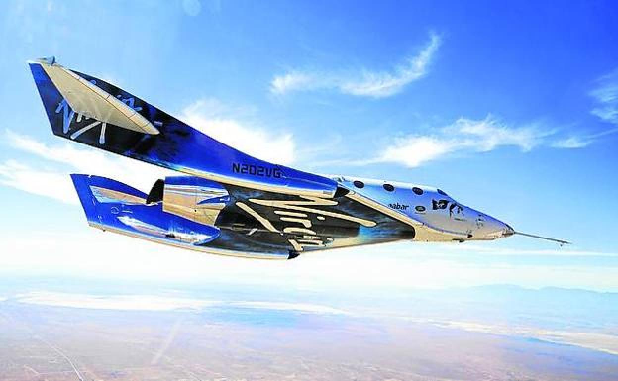 La VSS Unity, en un vuelo anterior. 