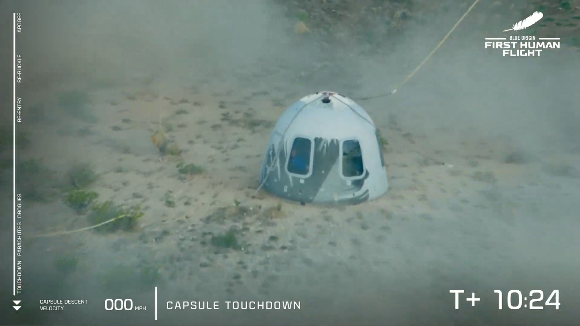 Jeff Bezos ya es astronauta: completa con éxito su vuelo al espacio