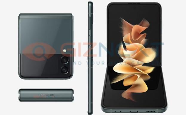 Supuesto diseño del Galaxy Z Flip 3