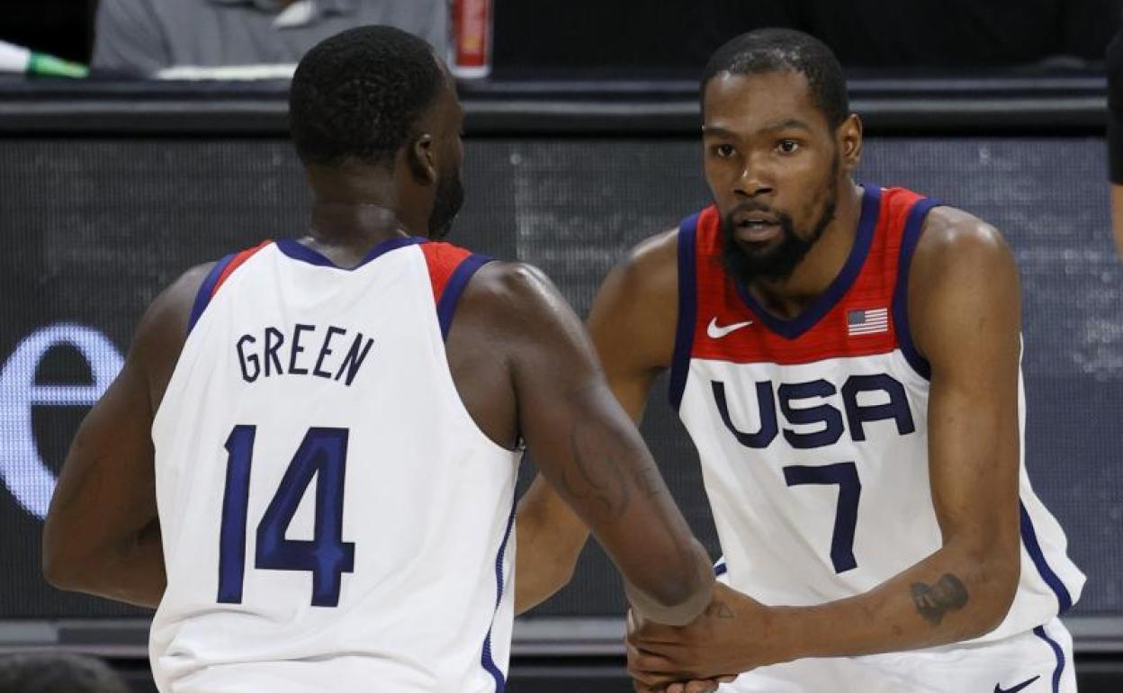 Draymond Green y Kevin Durant, dos de las estrellas del 'Dream Team'. 