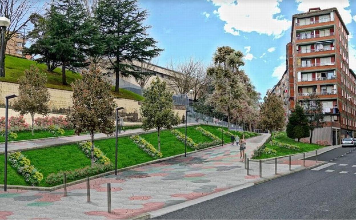 Infografía del resultado de las actuales obras en la trasera de Pedro Icaza. 