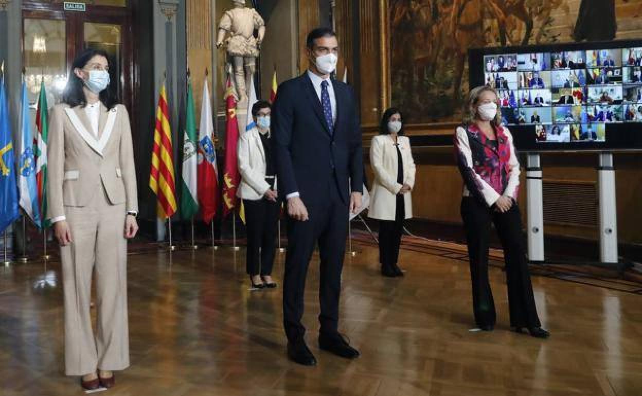 Pedro Sánchez, durante la Conferencia de Presidentes celebrada el pasado 20 de octubre. 