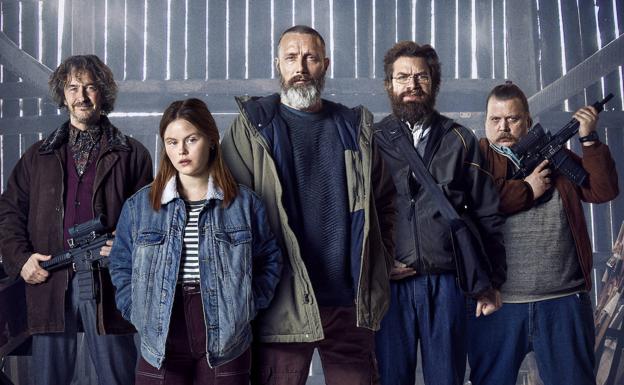 Los protagonistas de 'Jinetes de la justicia'.