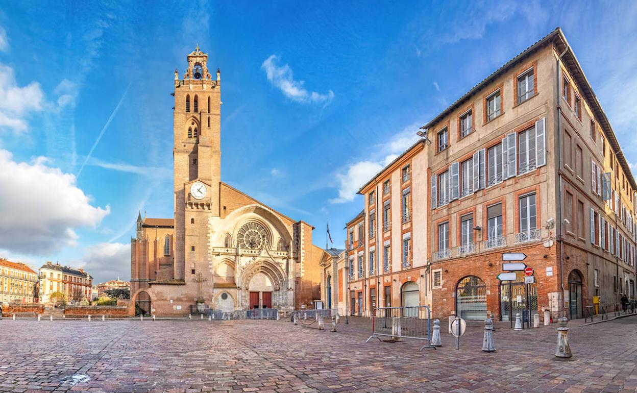 Plaza de la catedral de Saint-Étienne.