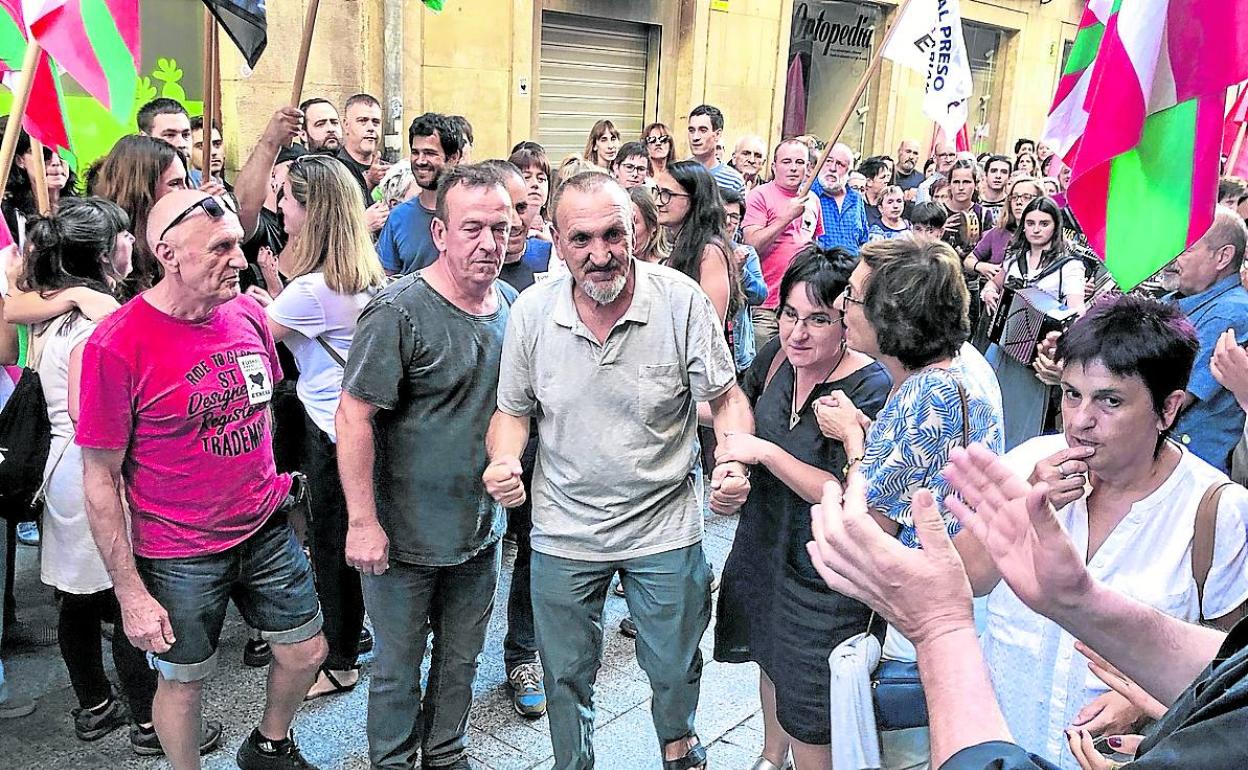 Homenaje de bienvenida a Xabier Ugarte en Oñati en 2019. 