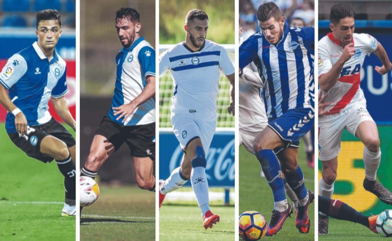 Manu García, Iván Martin, Luis Rioja, Theo Hernández y Rubén Sobrino.