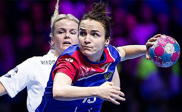 La jugadora rusa Anna Vyakhierva, durante un partido