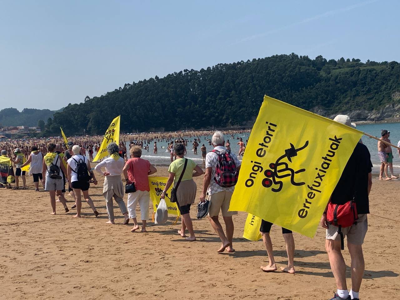 Una concentración en Plentzia y Gorliz pide «el cese de las devoluciones ilegales» de migrantes