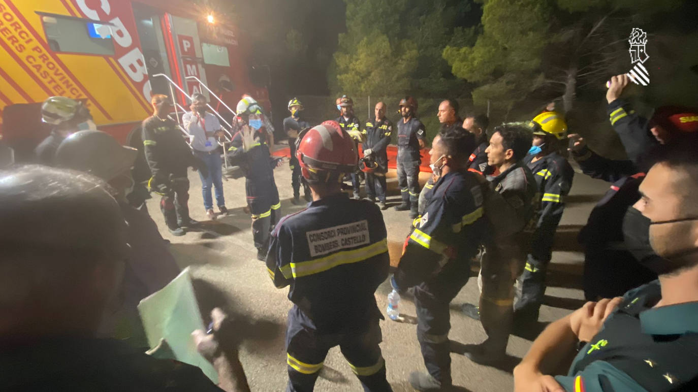 Fotos: Derrumbe de un edificio en Peníscola