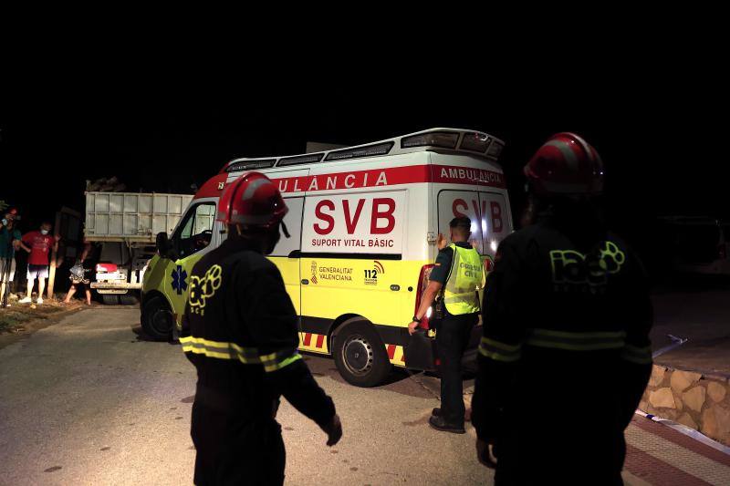 Fotos: Derrumbe de un edificio en Peníscola